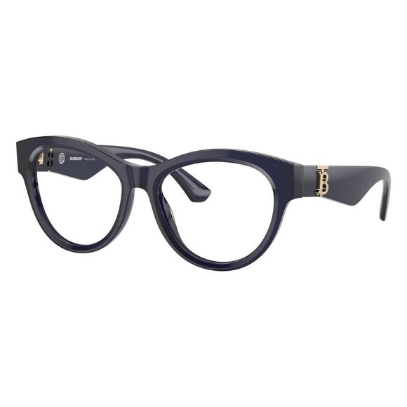 New Authentic  BURBERRY TB Collection Blue Round BE2404 4120 Glasses Women - Picture 1 of 6